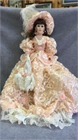 Franklin Heirloom Porcelain Doll Peach Blossom