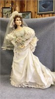 Franklin Heirloom Porcelain Julianna Bride Doll
