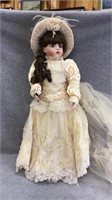 Franklin Heirloom Porcelain Doll Bebe Bri