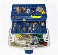 Plano tackle box with contents: spoons, spinners,