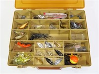 Plano Magnum tackle box with contents: plugs,
