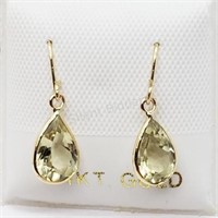 14K Yellow Gold, Rare Zultanite Earrings