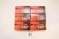 (6) Boxes of 7.62x39 Ammunition