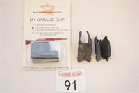 (3) M-1 Garand Clips- (1) New in Package