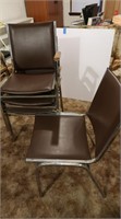 4 Padded Chairs(3 w/Arms)
