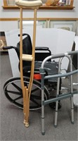 Wheel Chair, Crutches, Walker