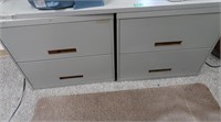 2-2 Drawer File Cabinets-30"W x 29"H w/Top Board