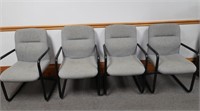 4 Padded Office Chairs