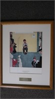 Norman Rockwell Framed Print-Waiting for the Vet"