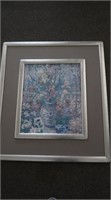 Framed Floral Print signed by John Powell