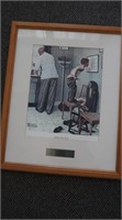 Norman Rockwell Framed Print-"Before the Shot"