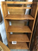 Collapsible Book Shelf with (4) Shelves 50” T x