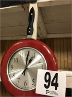 Battery Operated Frying Pan Clock