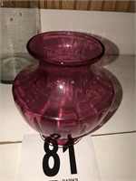 Cranberry Vase 6”