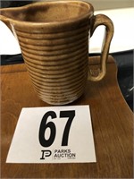 Brown Vintage Stoneware Pitcher 5 ½”