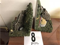 Golf Themed Book Ends