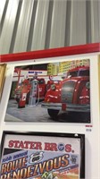 Mobil Texaco Photo Sign 470mm x 600mm