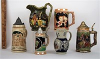 LOT OF STEINS AND JUGS