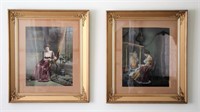 PAIR OF FRAMED VICTORIAN LITHOGRAPHS
