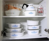 LOT OF CORNINGWARE AND FIRE KING