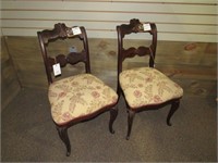 (Qty - 2) Antique Side Chairs