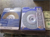 2 NEW Wire Grinding Wheels