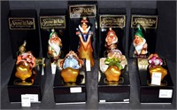Radko "Snow White & 7 Dwarfs" Christmas Ornaments