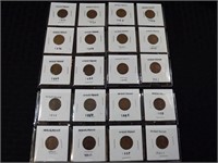 20 Wheat Pennies Grouping