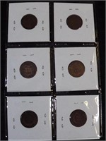 6 Indian Head Cents,