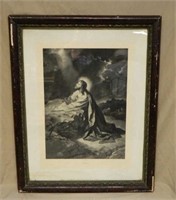 English H. Hoffmann "Gethsemane" Print.