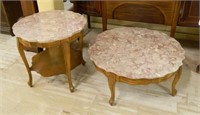 Marble Top Coffee Table and End Table.