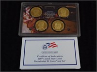 2007 U.S. Presidential $1 Coin Proof Set