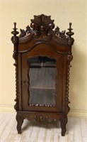 Cartouche Crowned Table Top Display Cabinet.