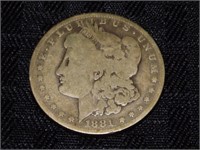 Worn 1881 Morgan Silver Dollar