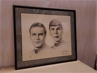Kirk & Spock Artist Signed & Numbered framed print