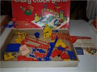 1964 Ideal Crazy Clock Game Original Box