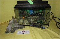 Fish tank with pump and heater