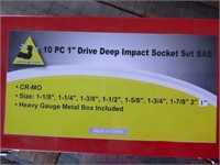 1" Drive Deep Impact Socket Set