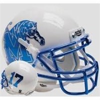 Set of four Memphis Football Helmets