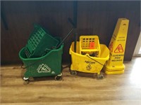 Floor caution signs & Mop Buckets