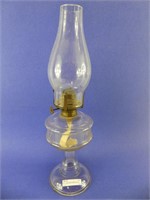 15.5" CLEAR BASE PEDESTAL OIL LAMP