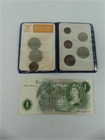 BANK OF ENGLAND 1 POUND NOTE  ETC