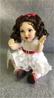 Franklin Heirloom Porcelain Baby Scarlett Doll