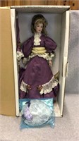 Franklin Heirloom Porcelain Doll Violette
