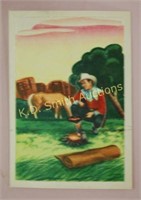 +1950's Post Cereal Roy Rogers Pop-Out Card #12