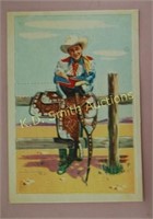 +1950's Post Cereal Roy Rogers Pop-Out Card #9