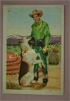 +1950's Post Cereal Roy Rogers Pop-Out Card #10