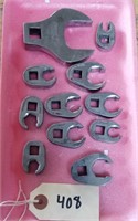 (11) Snap-on 1/2" drive crowfoot  wrenches