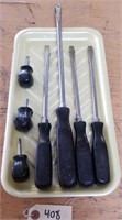 (7) Snap-on screwdrivers