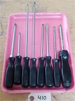 (8) Snap-on screwdrivers